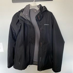 Medium Eddie Bauer winter coat with fleece liner!